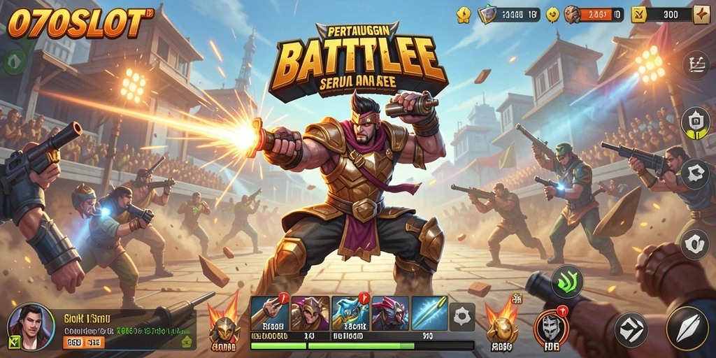 Gameplay Battle Royale yang mendebarkan di 070SLOT.