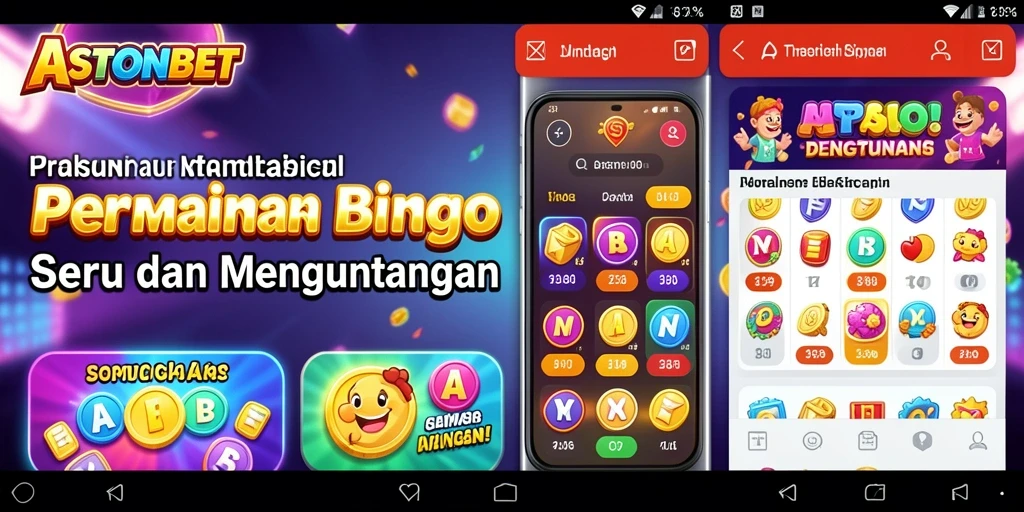 Tampilan gameplay seru di ASTONBET dengan suasana Bingo yang meriah.
