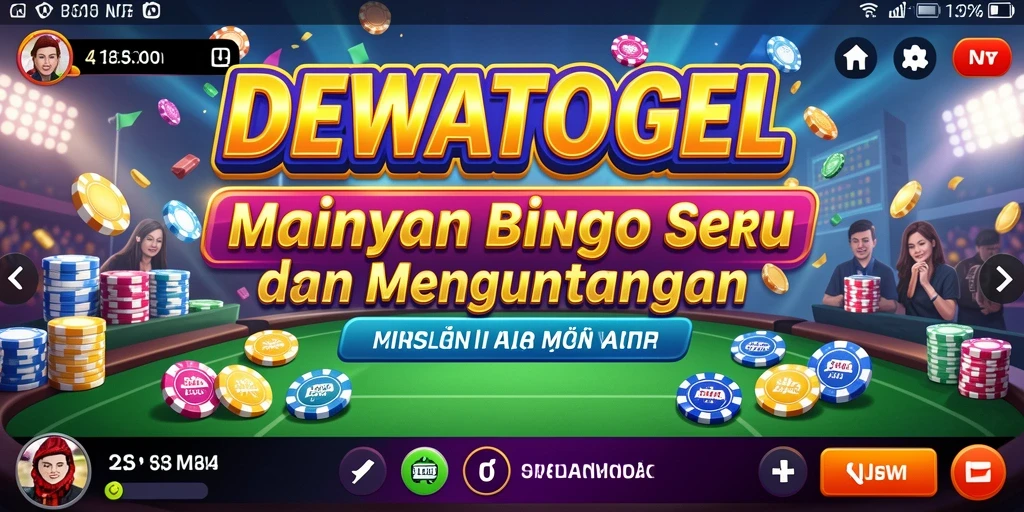 Tampilan menarik dari gameplay Bingo di DEWATOGEL.
