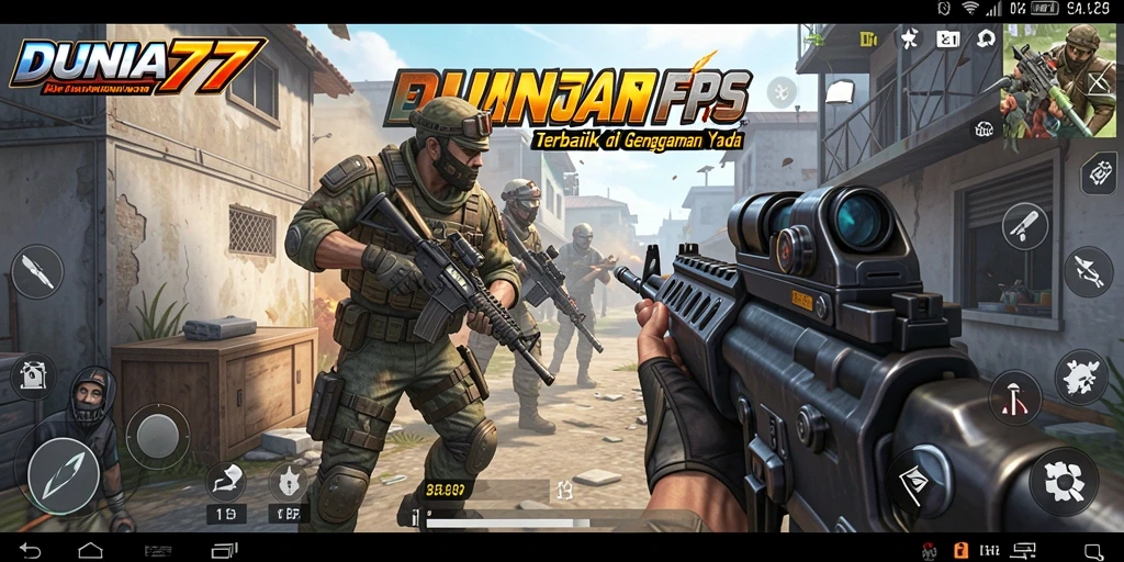 Screenshot DUNIA77 menunjukkan aksi seru gameplay FPS.