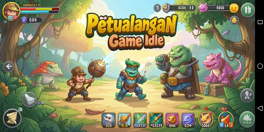 Tampilan gameplay seru saat bermain ID66 dalam mode Idle.