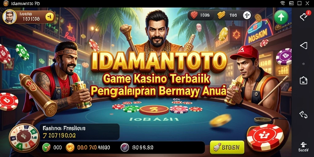 Tampilan gameplay mendebarkan dari IDAMANTOTO yang menampilkan suasana Kasino.