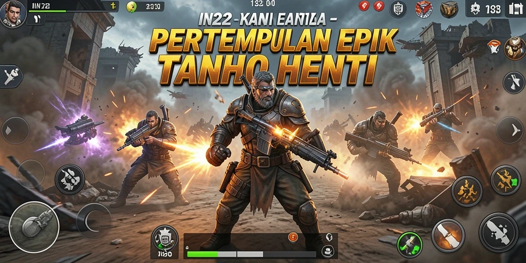 Screenshot menampilkan aksi seru gameplay IN22.