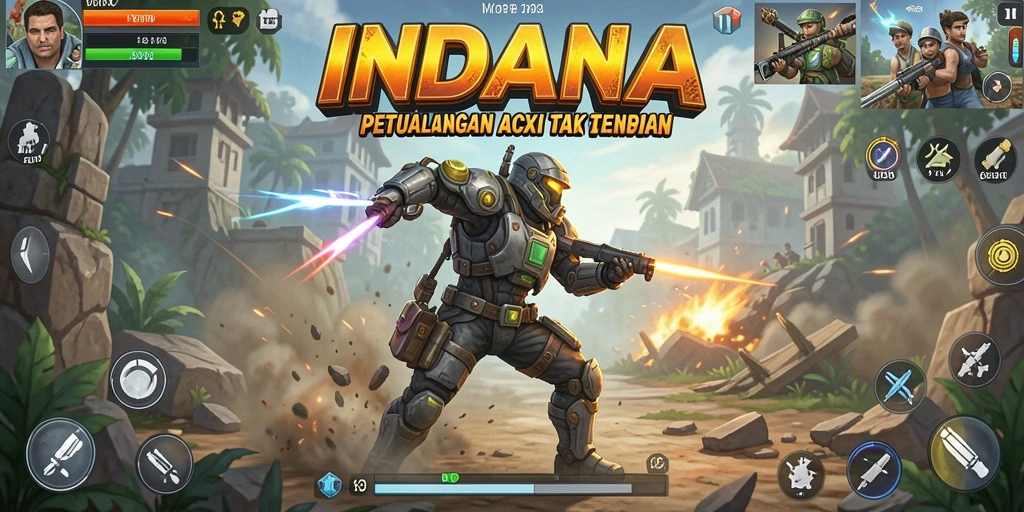 Gameplay seru dan pertarungan spektakuler dalam INDAAA.
