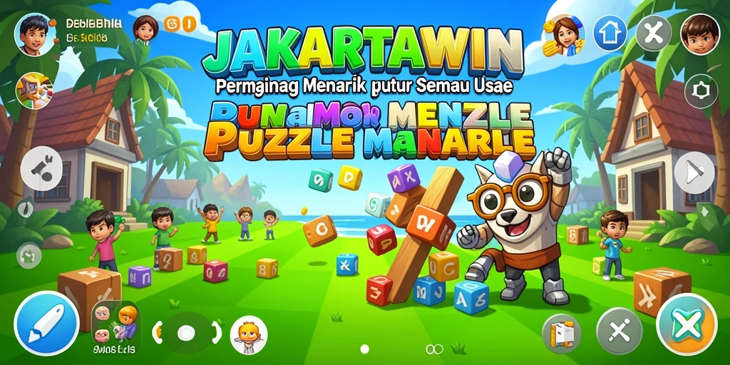 Tampilan gameplay JAKARTAWIN yang menarik dan menantang.