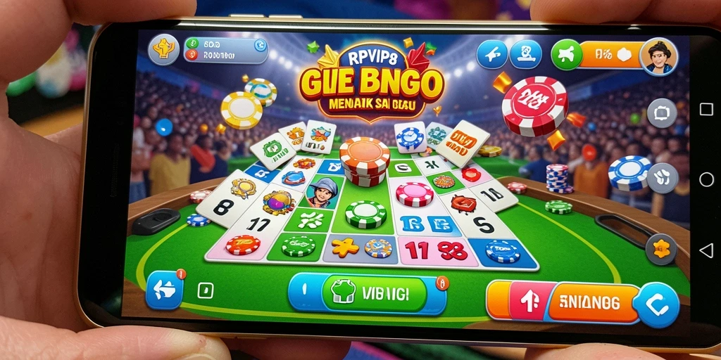 Tampilan gameplay seru RPVIP8 dalam aksi Bingo.
