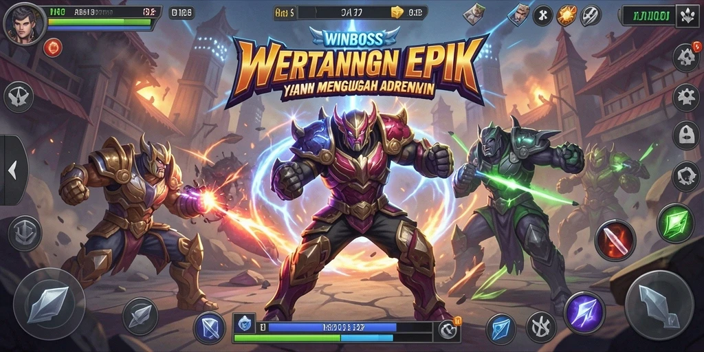 Gameplay seru dengan pertarungan karakter penuh aksi.